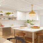 kitchen with small island